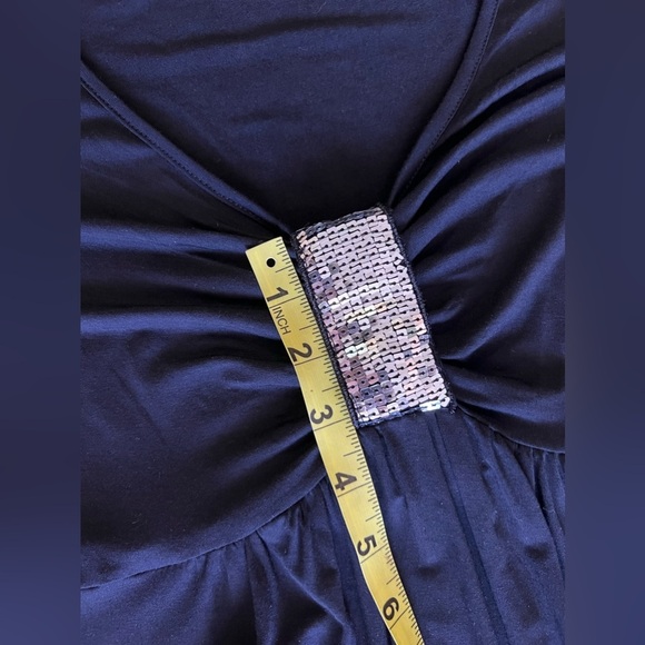 Rosegal plus size 2 X Spandex with Sequin  dress black blose - Picture 12 of 13